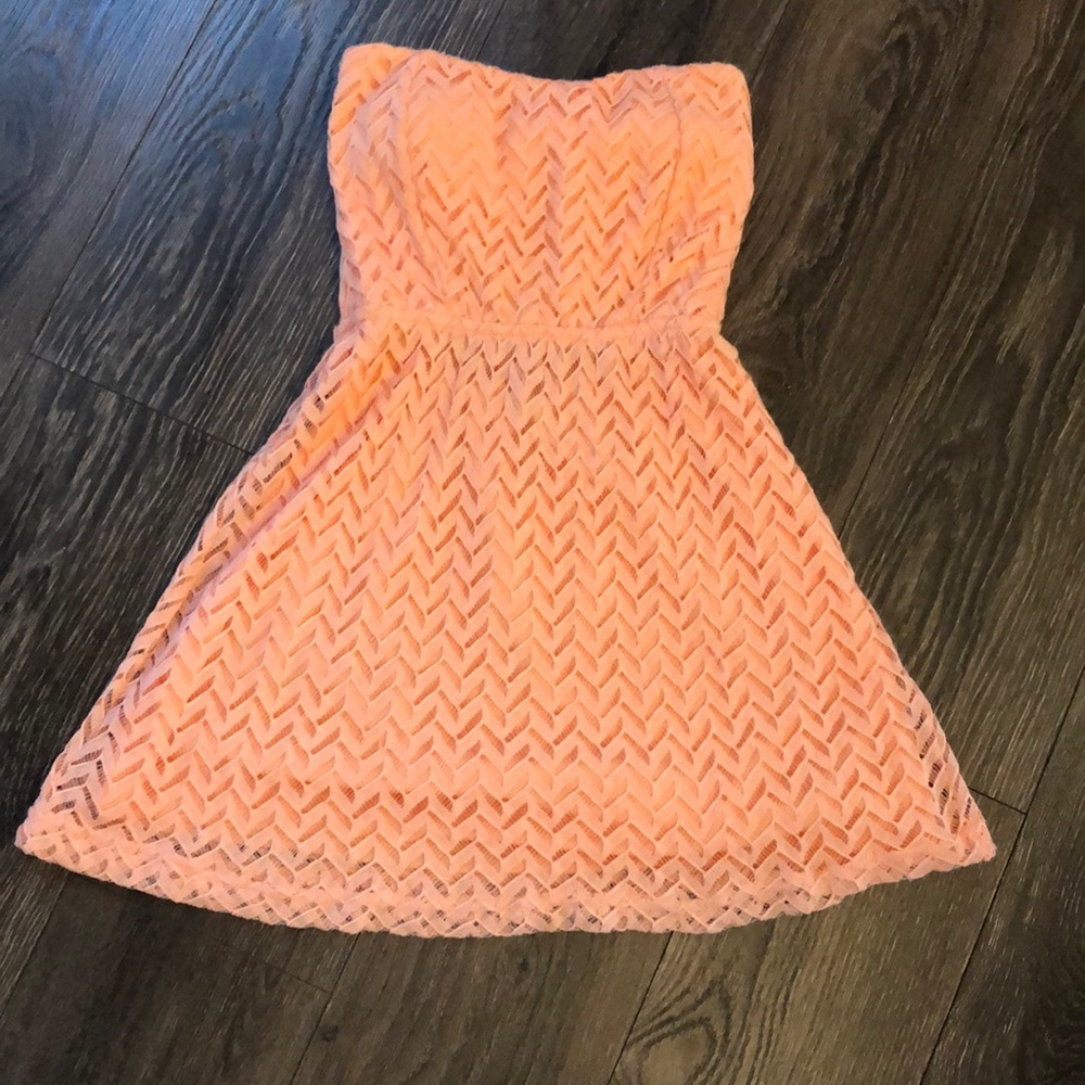 Short coral dress, new with tags